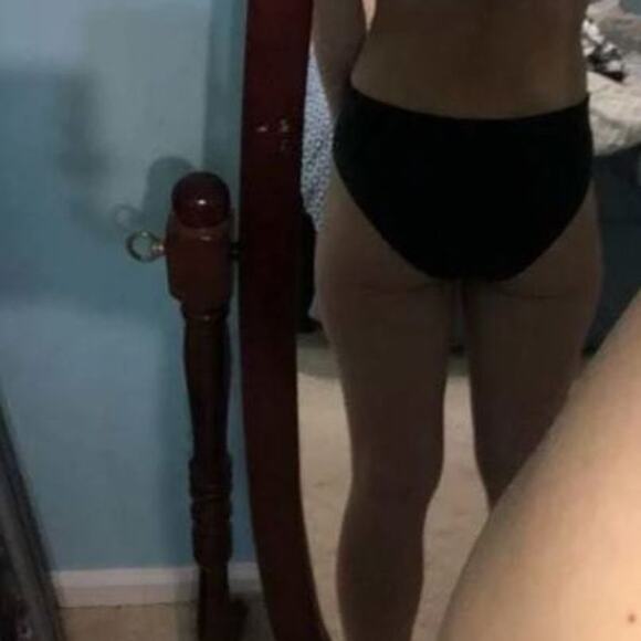 CRISS CROSS One Piece Bathing Suit Sz XL BLACK Glam Avante Garde Push Padded NEW - Picture 10 of 13